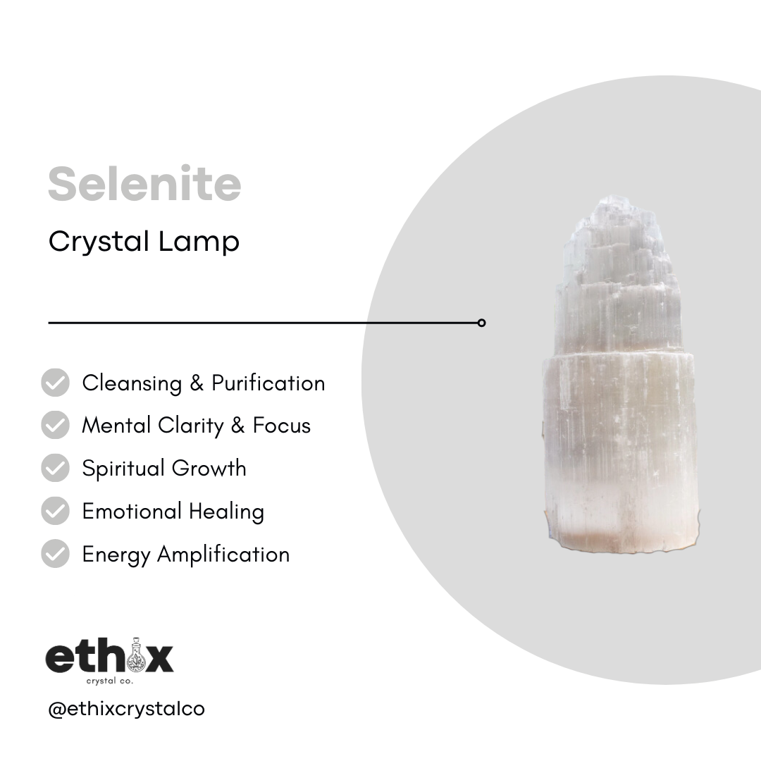 Selenite Crystal Lamp