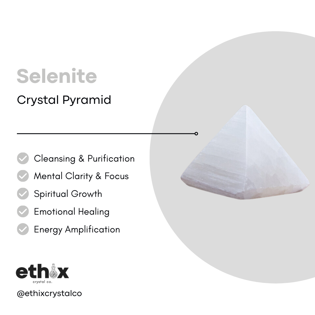 Selenite Crystal Pyramid