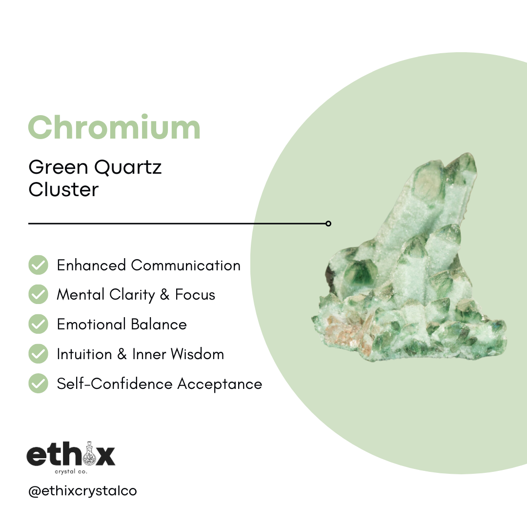 Chromium Green Quartz Cluster