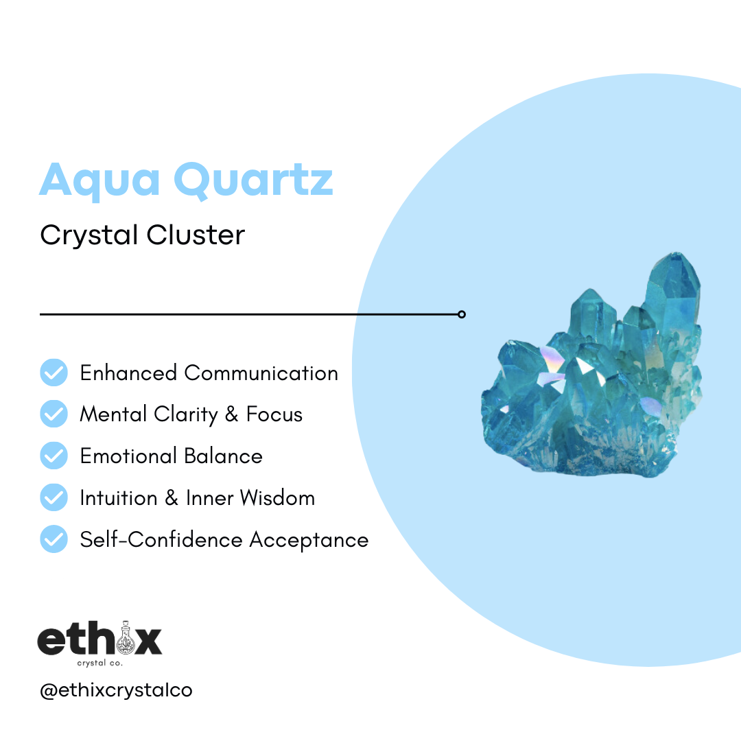 Aqua Quartz Cluster