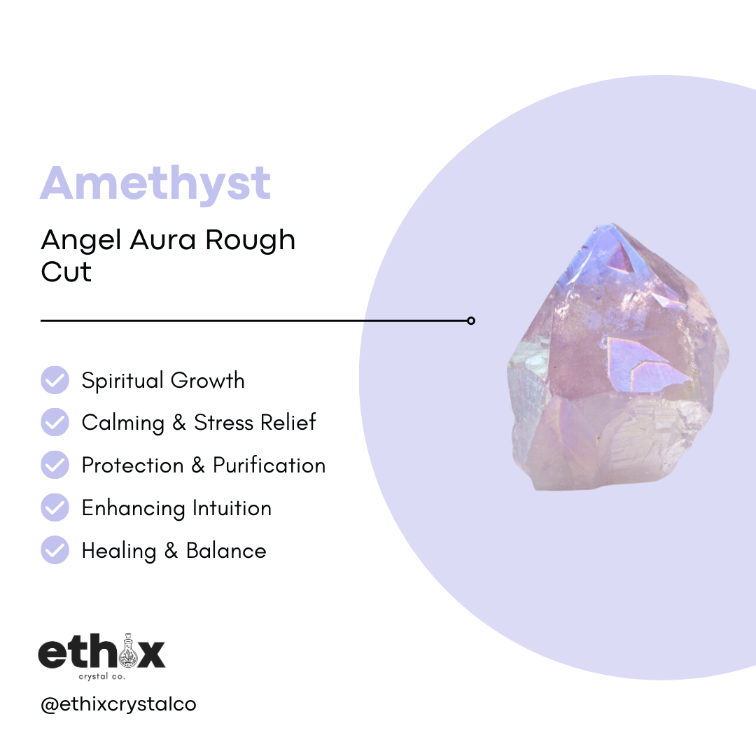 Amethyst Angel Aura Rough Cut