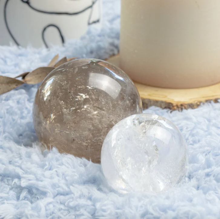 Smoky Quartz Crystal Sphere