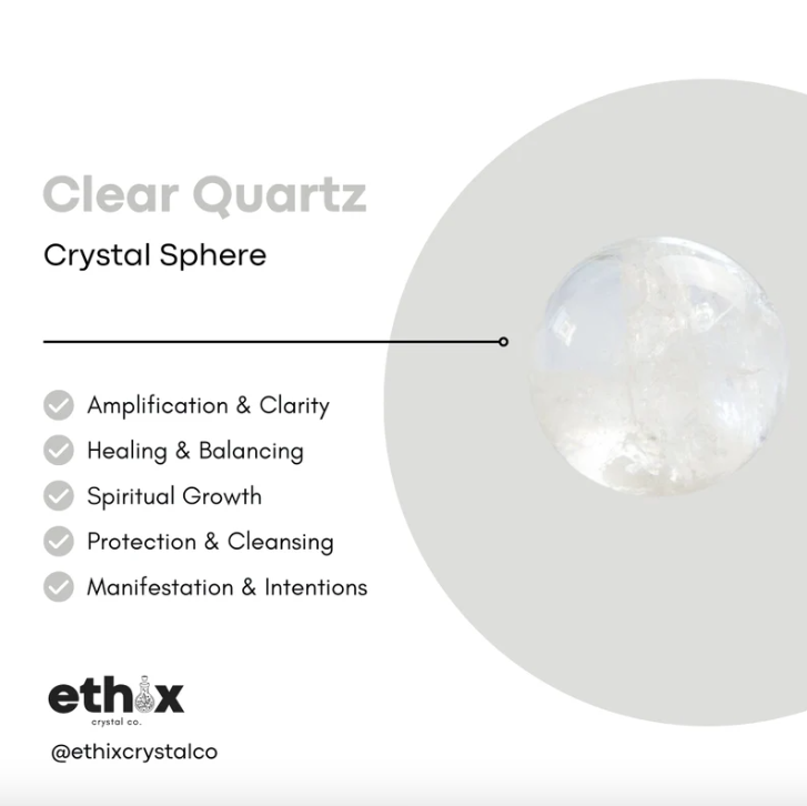Clear Quartz Crystal Sphere