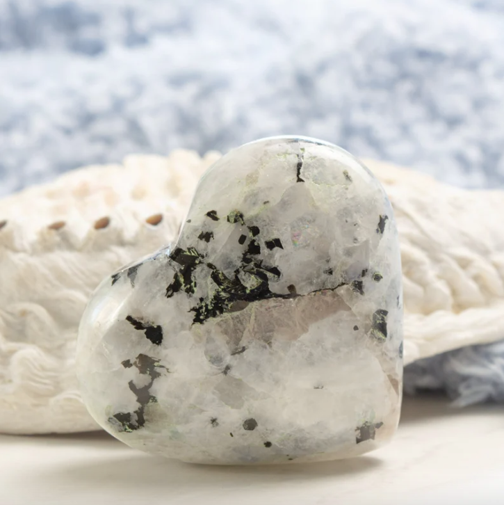 Blue Moonstone Heart