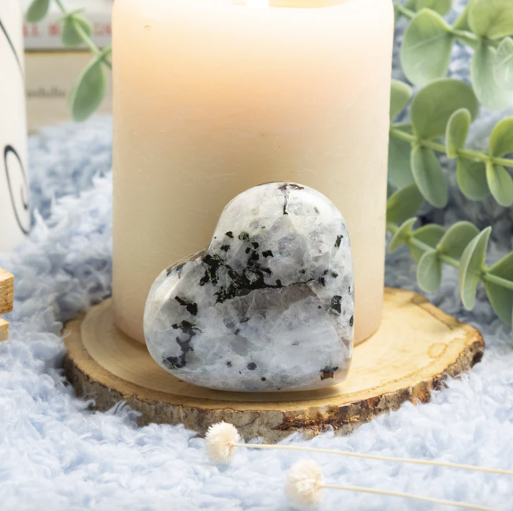 Blue Moonstone Heart