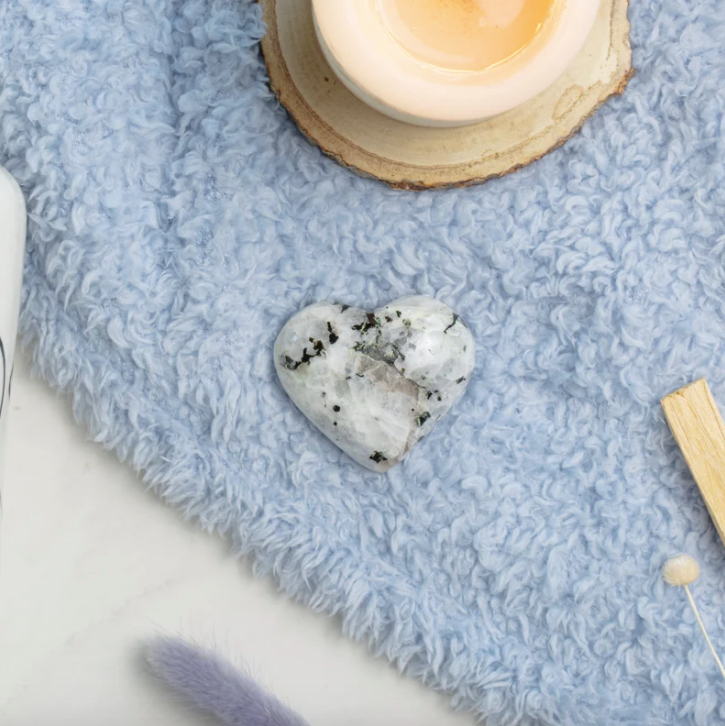 Blue Moonstone Heart