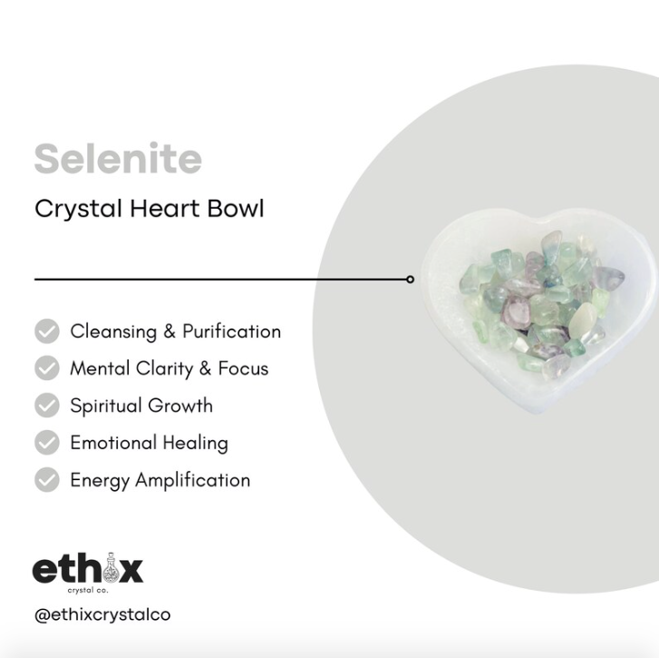 Selenite Heart Bowl
