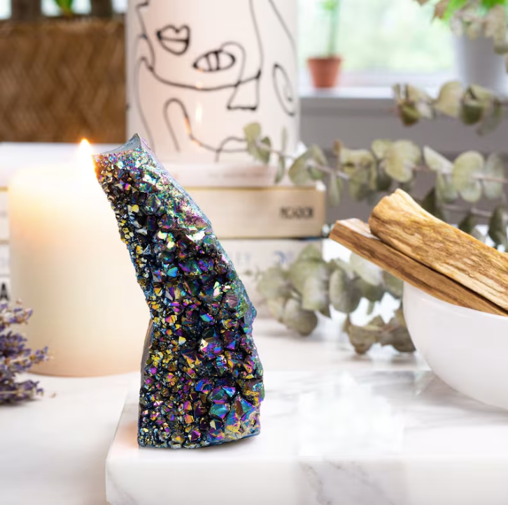 Rainbow Titanium Geode