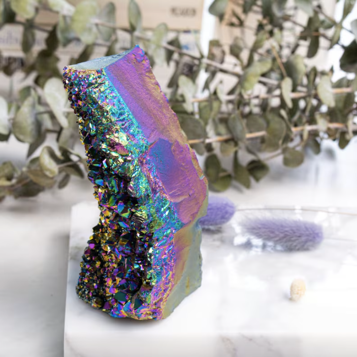 Rainbow Titanium Geode