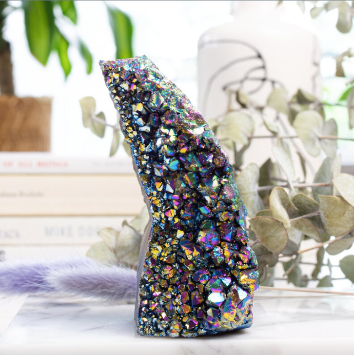 Rainbow Titanium Geode