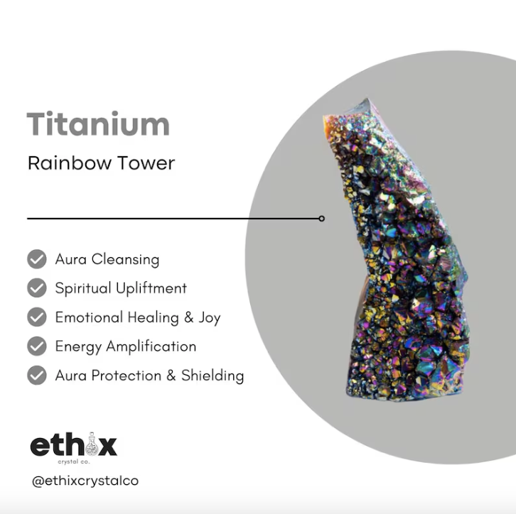 Rainbow Titanium Geode