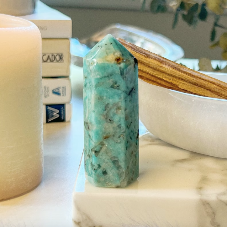 Amazonite Smoky Quartz Tower