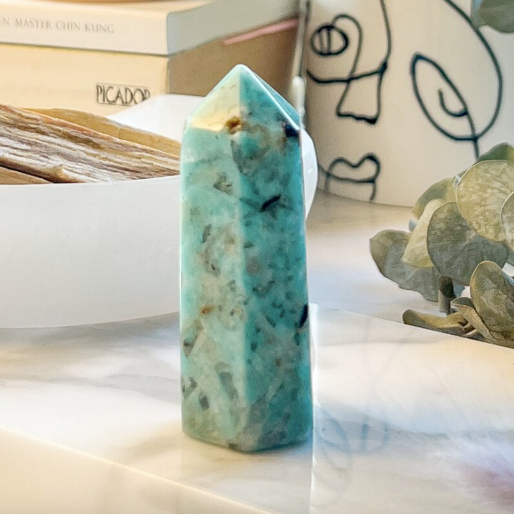 Amazonite Smoky Quartz Tower