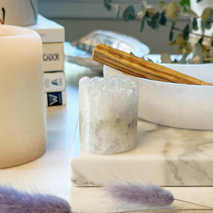 Clear Quartz Druze Cylinder