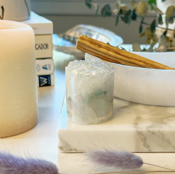 Clear Quartz Druze Cylinder