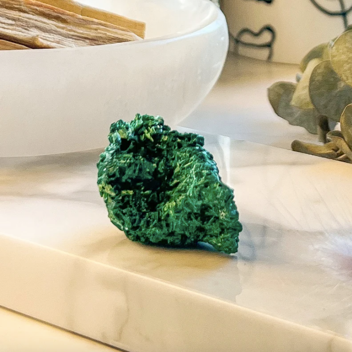 Malachite Rough Cut Crystal