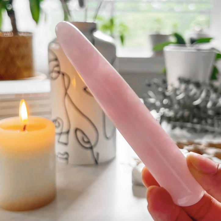 Rose Quartz Crystal Wand