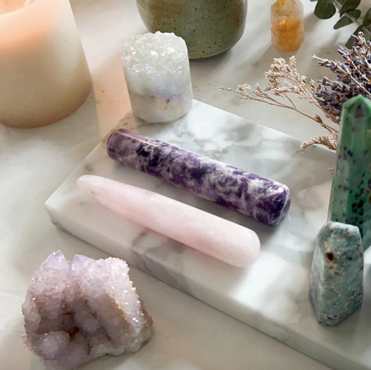 Rose Quartz Crystal Wand