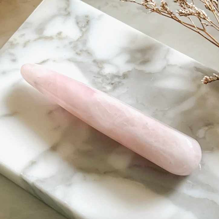 Rose Quartz Crystal Wand