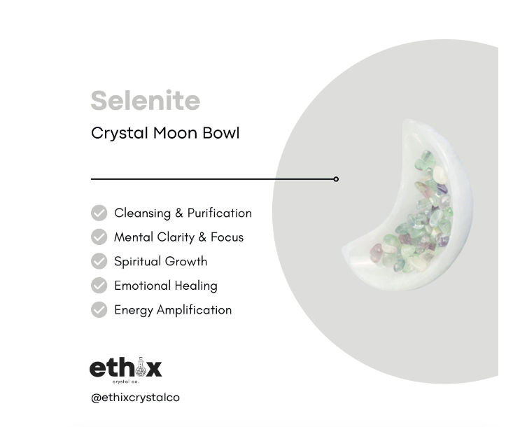 Selenite Moon Bowl