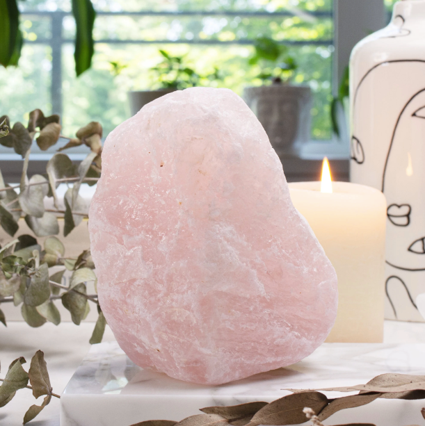 Large Rose Quartz Rough Cut Boulder