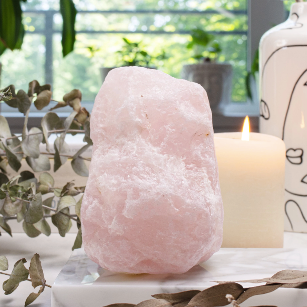 Large Rose Quartz Rough Cut Boulder