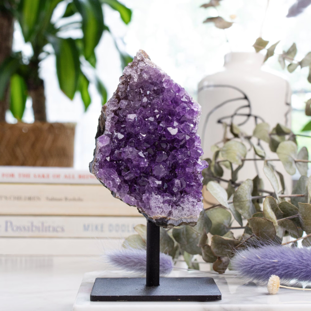 Amethyst Geode Stand