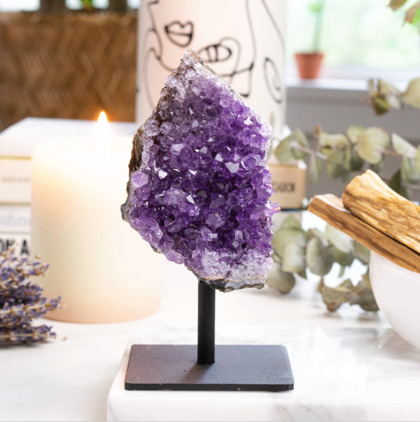 Amethyst Geode Stand
