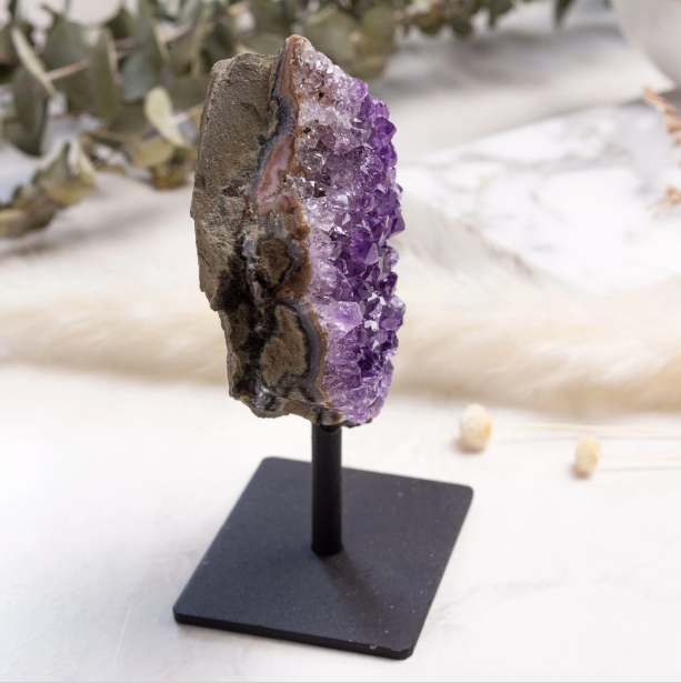 Amethyst Geode Stand