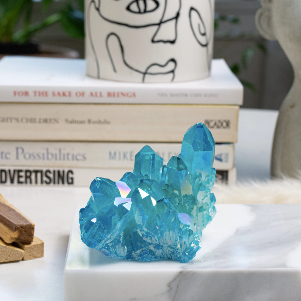 Aqua Quartz Cluster