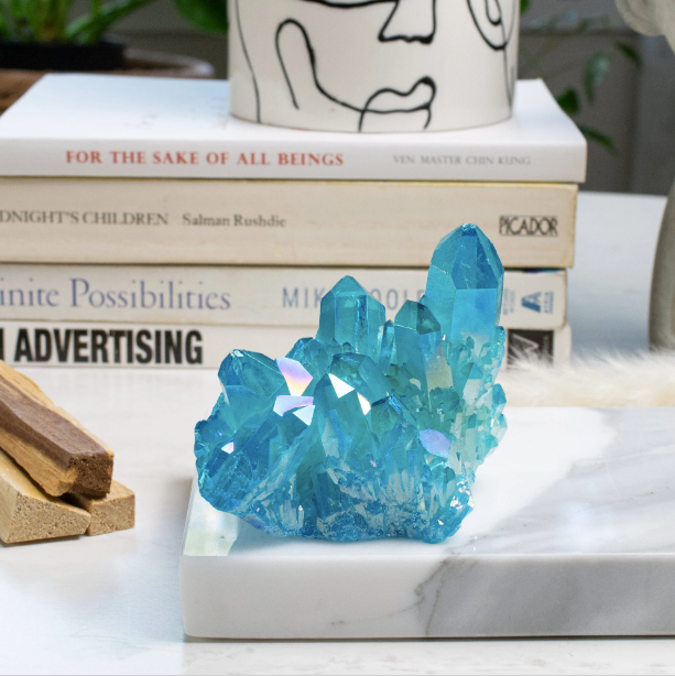 Aqua Quartz Cluster