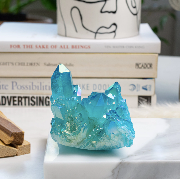 Aqua Quartz Cluster