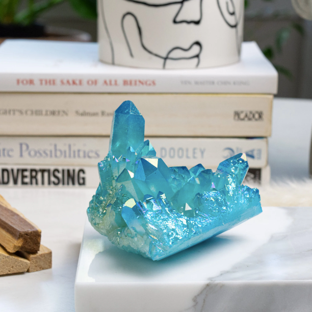 Aqua Quartz Cluster
