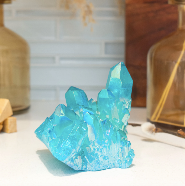 Aqua Quartz Cluster