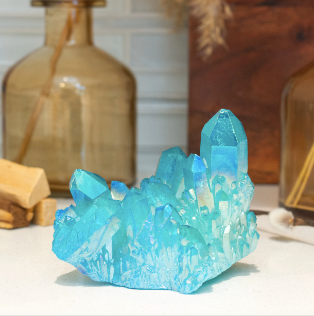 Aqua Quartz Cluster