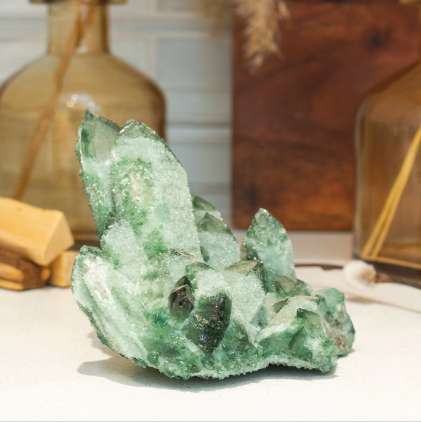 Chromium Green Quartz Cluster