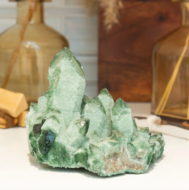 Chromium Green Quartz Cluster