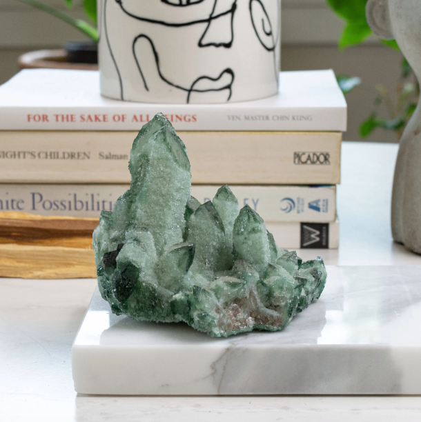 Chromium Green Quartz Cluster