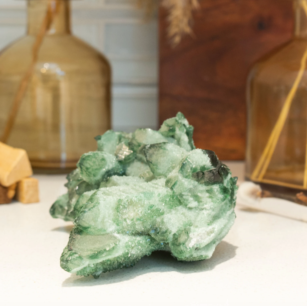 Chromium Green Quartz Cluster