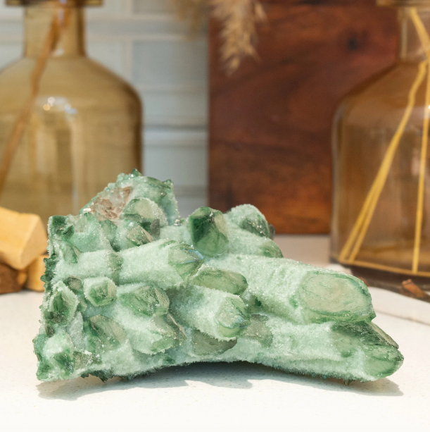 Chromium Green Quartz Cluster