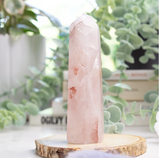 Strawberry Quartz Crystal Tower