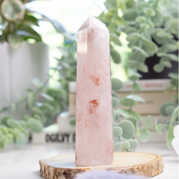 Strawberry Quartz Crystal Tower