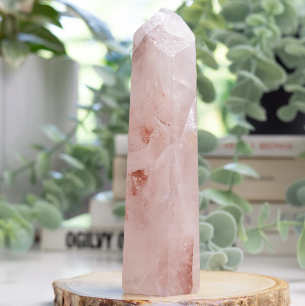 Strawberry Quartz Crystal Tower