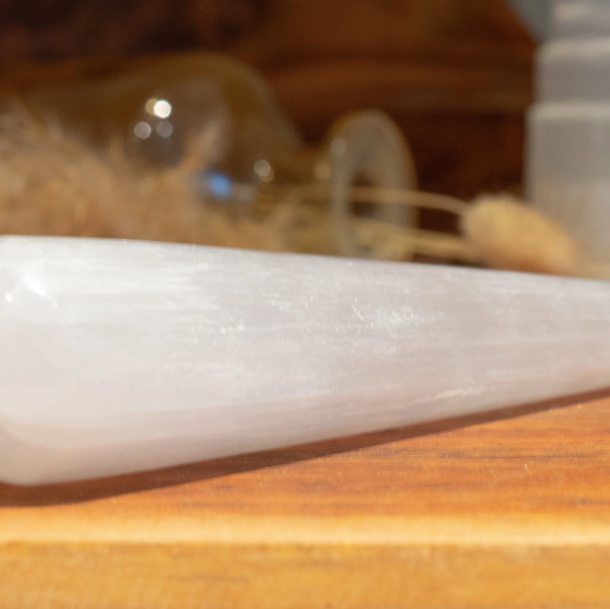 Selenite Polished Crystal Wand