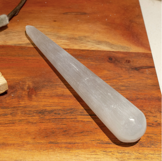 Selenite Polished Crystal Wand
