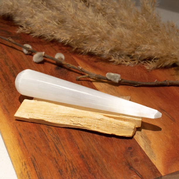 Selenite Polished Crystal Wand