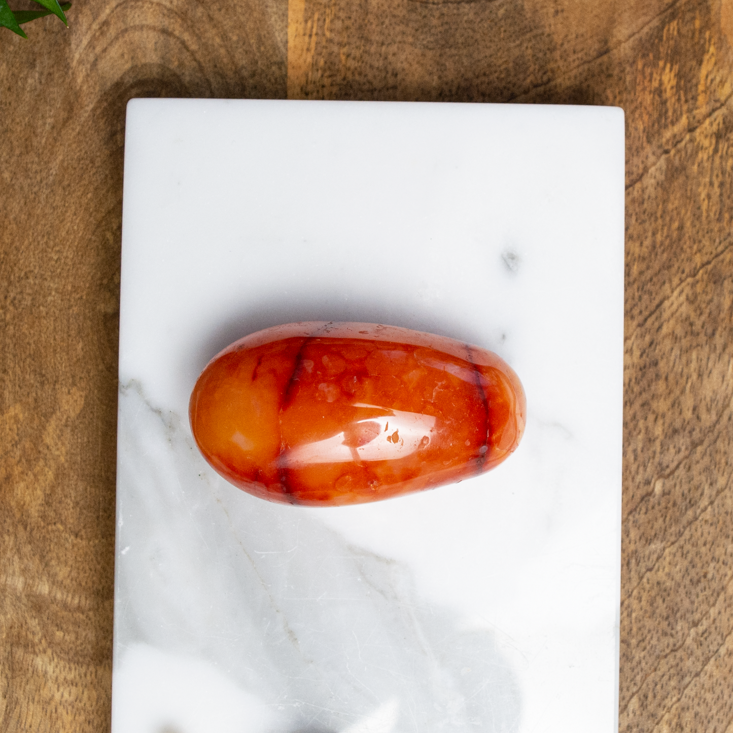 Carnelian Palm Stone