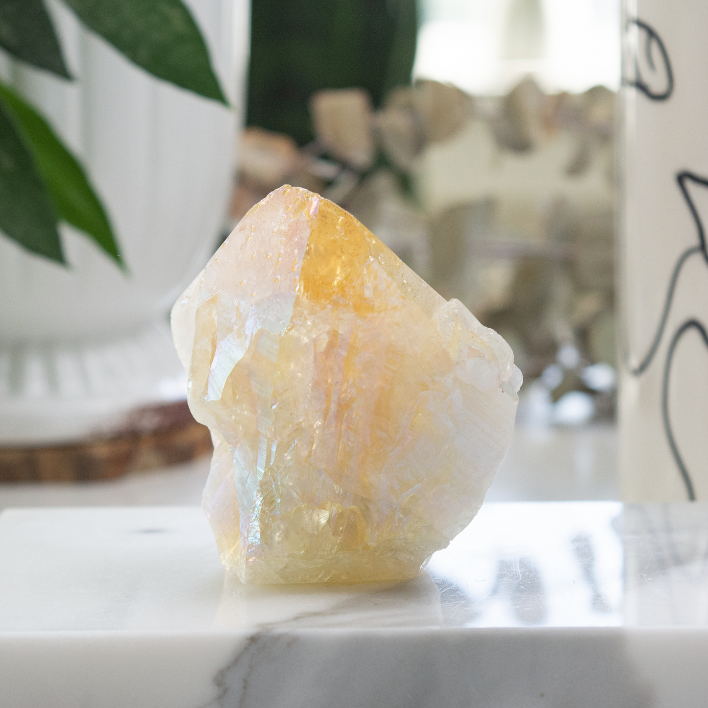 Citrine Angel Aura Rough Cut