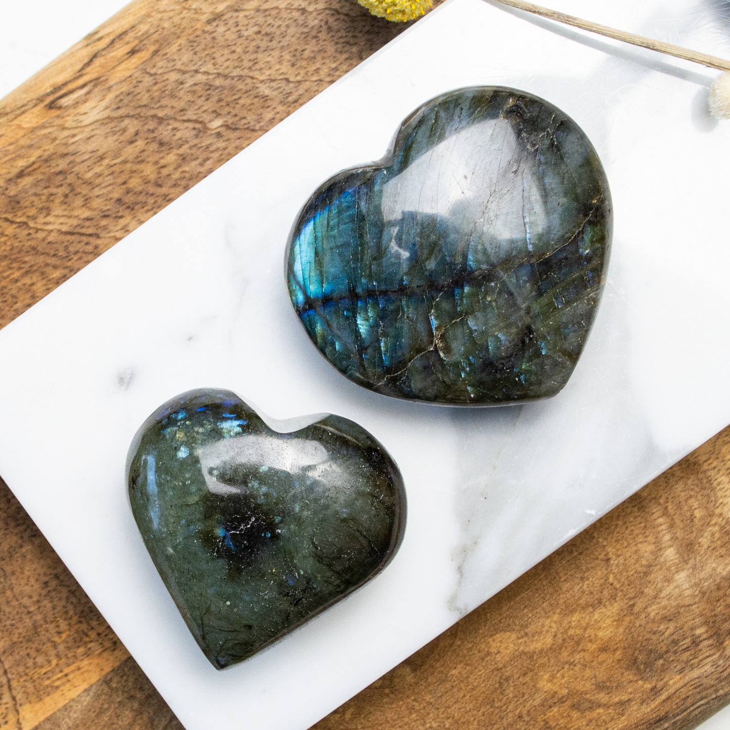 Labradorite Puffy Heart