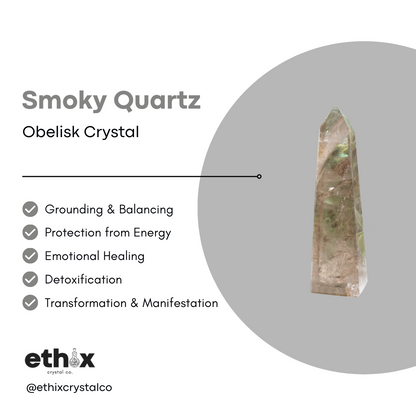 Smoky Quartz Obelisk Tower